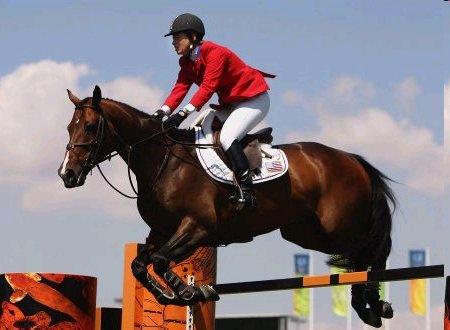 Beezie Madden of the USA competes on Authentic